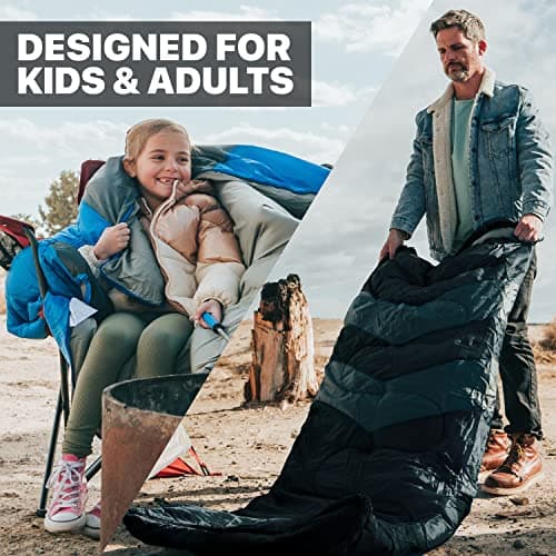 MalloMe Sleeping Bags for Adults & Kids Sleeping Bag 3-4 Season - Ultralight Backpacking Sleeping Bag Cold Weather & Warm, Lightweight Compact, Single Adult Girls Boys Winter Sleep Camping Accessories — view 5