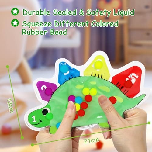 TonStyle Montessori Travel Toys for Toddlers, & Kids, Preschool Fine Motor Skills for Autism, Fidget Color Matching Travel Toys, Calm Down Toy, Travel Plane Birthday Gifts for Boys/Girls — view 5