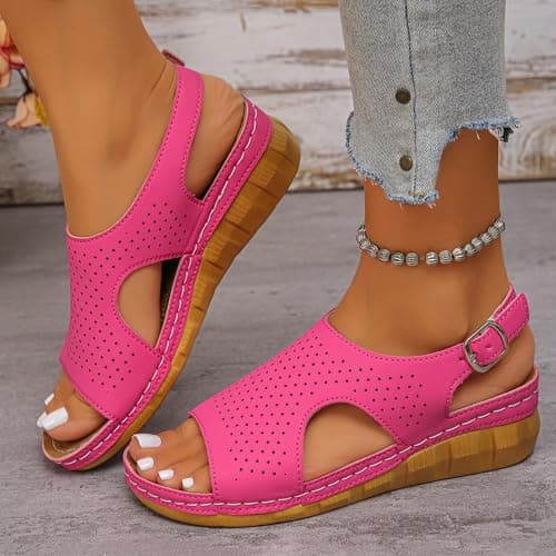 Women's Sandals Stylish Elegant Slippers Fashion Boho Flip Flops Ladies Summer Sandals Travel Summer Shoes — view 3