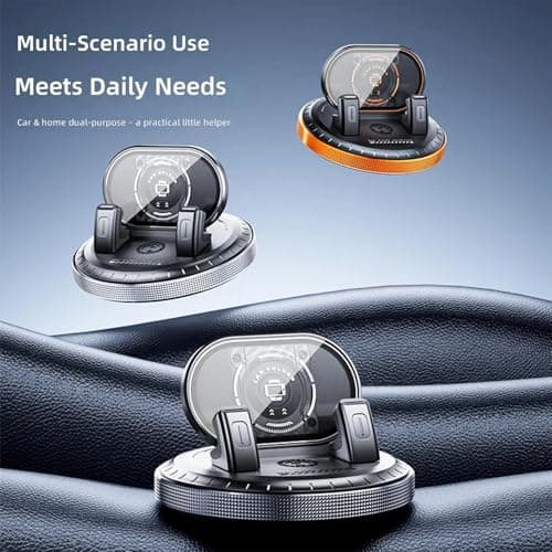 yanwuwa Nonslip Car Phone Stand with Protective Pad for Small, Black — view 2