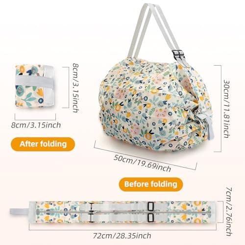 QZDAFFIC 2Pcs Waterproof Tote Bags, Zip Top with Adjustable Straps — view 4
