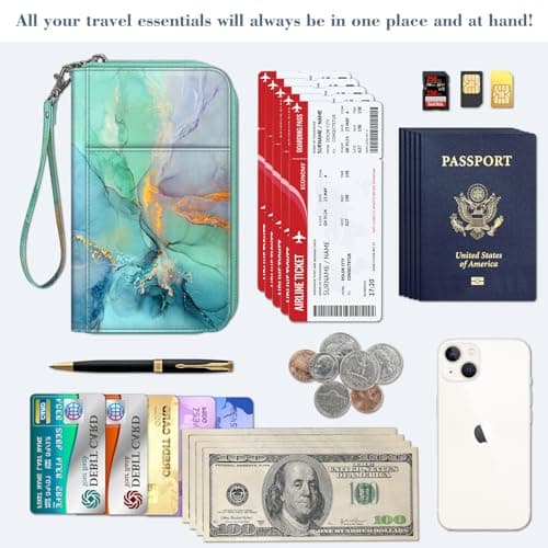 FINTIE Passport Holder Travel Wallet for Family — view 5