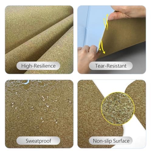 Enssy Non-Slip Foldable Travel Mat,173 x 61 x 0.4 cm, Lightweight Foldable for Travel Folding Yoga Mat with Carrying Bag Exercise Pilates — view 3