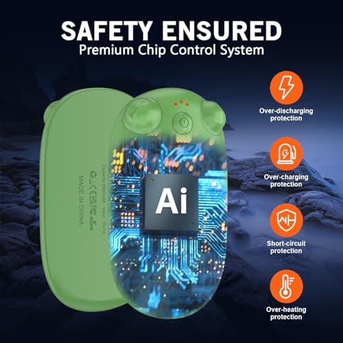 Hand Warmers Rechargeable, 2 Pack Reusable Electric Portable Pocket Warmer 3 Heating Modes for Reno Patients, Women Men — view 3