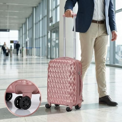 CMY Suitcase 20 Inch Cabin Hard Shell Lightweight ABS Carry-On Luggage — view 2