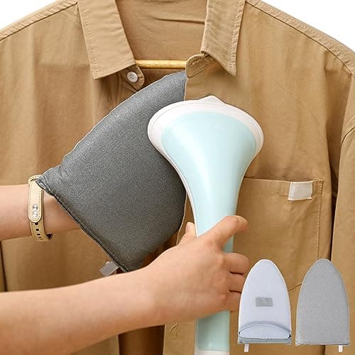 Travel Glove Ironing Board, Garment Steamer Ironing Gloves Portable Steamer Gloves Handheld Iron Board Anti-Steam Mitt for Home & Kitchen Standing Hanging Handheld Garment Accessories, Heat Resistant