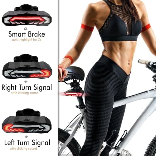 Smart Bike Light Set with Wireless Remote: High-Lumen Headlight & Alarm Taillight, 6 Modes, Turn Signals, Anti-Theft Vibration Sensor, Electric Bell, USB-C Rechargeable, Waterproof for Cycling Safety — view 5