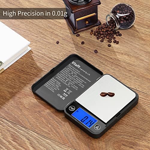 Vitafit 500g Digital Pocket Scales High Accuracy 0.01g, Gram Scale Blue LCD — view 4