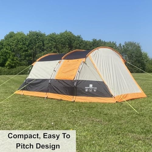 OLPRO Knightwick 3.0 3-Person Camping Tent – Waterproof 5000 mm Tunnel Tent with Sewn-In Groundsheet & Porch Storage – Lightweight Festival & Weekend Camping Dome Tent — view 2