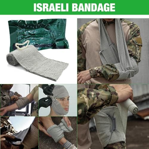 CLIUNT 54 PCS First Aid Kit, Emergency Trauma Kit, First Aid Bag, First Aid Molle Pouch for Home Outdoor Camping Hiking, Includes Bandages, Tourniquet and Essentials for Everyday Situations — view 3