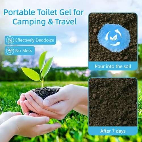 18PCS Portable Toilet for Camping & Travel,Fast-Acting Toilet Gel with Absorbent Crystals & Powder,Emergency Mini T/oilet Solution for Outdoor,Car,Survival Kits and Odour Control,T/oilet Bags — view 5