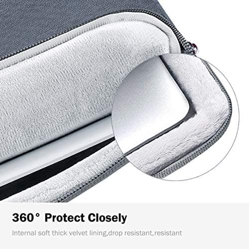 LANDICI 13.3 Inch Laptop Sleeve Protective Case with Handle and Pockets — view 4