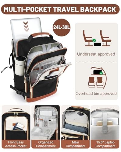 MOCOCITO Ryanair Cabin bags 40x30x20 Travel Backpack 40x30x20 Cabin Bag Carry On Weekend Trips & Air Tryanair Under Seat Backpack for Travelling Suitable for Ryanair, Wizz Air, Easyjet, Vueling — view 4