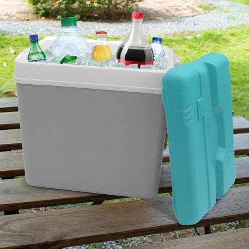 Daniel James Large Cool Box - 15L, 24L or 35L Insulated Cooler Box with Carry Handle & Lid for Ice Cold Food & Drink - Lightweight & Durable for Camping, Picnic & Travel (Grey, 24-Litre) — view 4