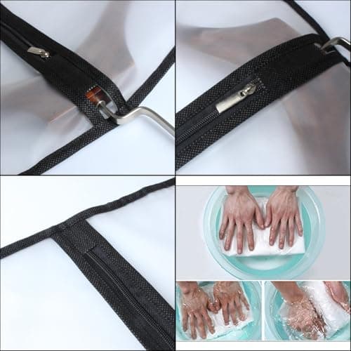Clothes Covers Protector Bags Translucent Dustproof MothProof Anti-mite Breathable Zipper Dresses Bags Garment Bags Dress Suits Covers for hanging Clothes Wardrobe Storage Suit Carriers 6 PCS 60*100cm — view 5