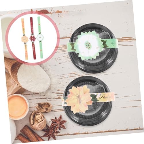 Mooncake Packaging Sticker Labels 30 Sheets White Card PVC Seal — view 3