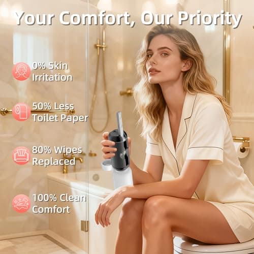 JUTIMER Electric Portable Bidet Sprayer, 2 Pressure Modes. — view 6