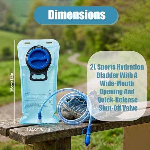 2L Hydration Bladder Water Bladder Leak Proof Reservoir BPA Free Pack — view 2