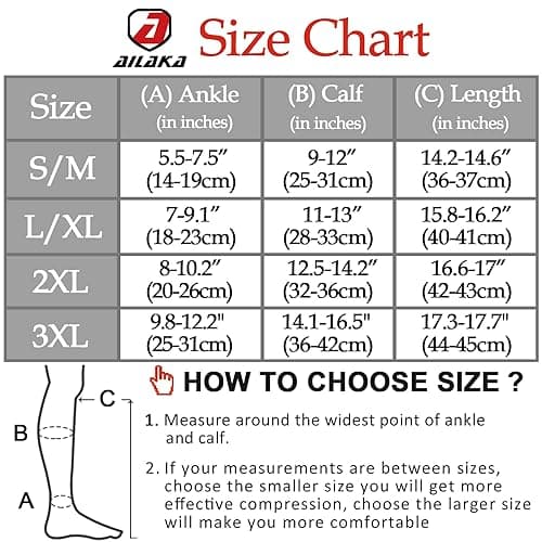 Ailaka Zipper 15-20 mmHg Compression Socks for Women Men, Knee High Open Toe Support Graduated Medical Varicose Veins Hosiery for Edema, Swollen, Pregnancy, Recovery (1 Pair) — view 4