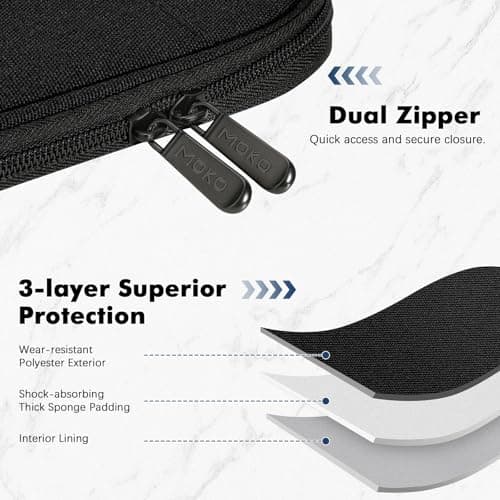 MoKo 9-11 Inch Tablet Sleeve Bag with Carry Handle — view 4