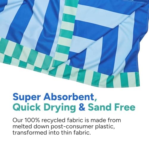 Dock & Bay Quick Dry Beach Towel - Blue Sky, Extra Large — view 3