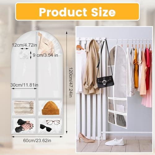 47 x 23 in Dance Costume Bag with 4 Zipper Pockets, for Dancers — view 2