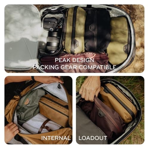Peak Design Wash Pouch, Eclipse, Weatherproof Travel Toiletry Bag, Upright or Hanging Kit with Pockets, Magnetic Toothbrush Pocket, Wide UltraZip Opening, Toiletry Bag for Men and Women — view 3