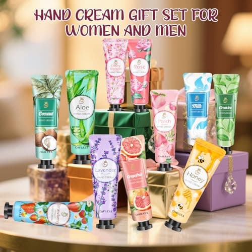 Mini Hand Cream Multipack, 100 Pack Hand Cream Set, Hand Care for Dry Cracked Hands, Bulk Gift for Women, Travel Size Lotion Bulk, Small Gifts for Women Men Christmas Birthday Party Favor — view 6