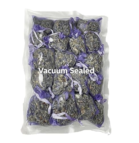 3drom 12 Sachets of Premium Dried Premium Lavender in Delicate Lilac Organza Bags - Natural Home Fragrance, Sleep Aid, Gifts & Moth Repellent — view 3