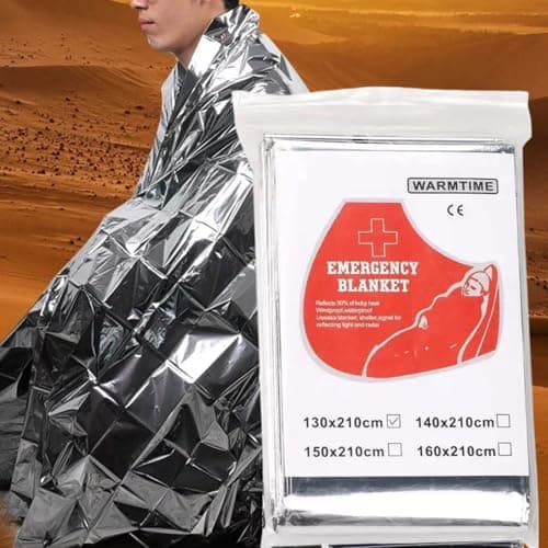 Foil Blanket Reusable Warm Survival Gear — view 3