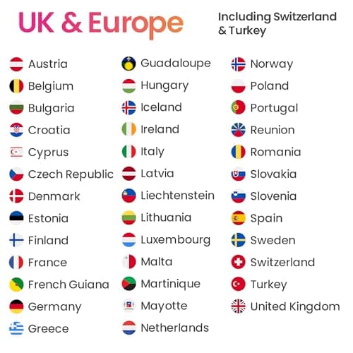 Love Mobile Data Only Sim Card - International Multi-Network 4G/5G Prepaid Data Sim for Mobile Phones, WiFi Routers & More, UK (O2, Three & Vodafone), Europe, Switzerland & Turkey - 12GB for 12 Months — view 2