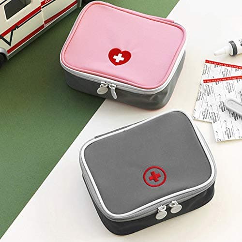 2Pack Empty First Aid Bag Mini Medical Kit Pouch First Aid Kit Travel Emergency Bag Pouch Compact Survival Medicine Storage Bag Organizer For Home Office Traveling Outdoor Sport Hiking Camping Cycling — view 5