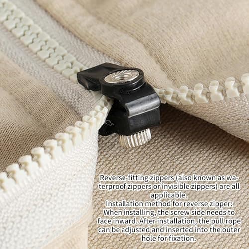 Universal Zip Slider Set – 3 Size Replacement Puller, Quick Repair Solution | Metal Detachable Design Easy Clip On Fit, Perfect for Clothing Boots Backpack Suitcase Outdoor Equipment — view 6