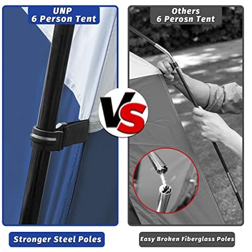 UNP 6 Man tent, Large Family Tent for Camping Stand Up — view 5