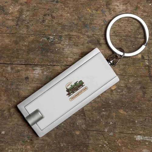 Azeeda 'Trainspotter Steam Train' LED Keyring Torch (KT00051923) — view 6