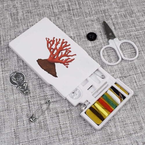 Azeeda 'Red Coral' Mini Travel Sewing Kit (SE00043634) — view 2