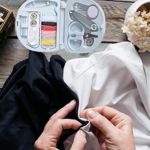 1 Pcs Mini Travel Sewing Kit – Small Portable Sewing Kit with Thread, Needle, Scissors – Emergency Repair Kit for Travel, Office, Home – Compact Case – Ideal for Beginners, Adults, Hotel Guests — view 5