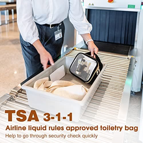 Clear Toiletry Bag - 2 Pack TSA Approved Clear Makeup Bags for Travel — view 2