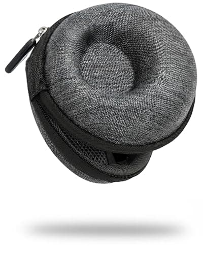 AKIELO Watch Case – Watch Travel Case with Cleaning Cloth and Gift Box – Fits Mens and Womens Wristwatches and Smart Watches up to 54mm (Charcoal Grey Edition)