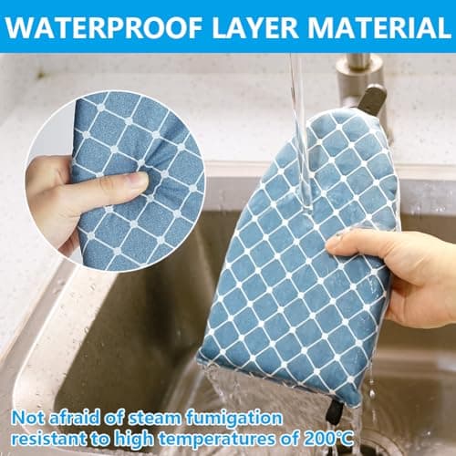 Vicloon Travel Glove Ironing Board, Handheld Ironing Board, Steamer Ironing Gloves Portable Steamer Gloves, Anti-Steam Mitt for Home, Standing Hanging Handheld Garment Steamer Accessories(Blue) — view 6