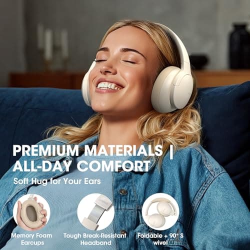 DOQAUS Bluetooth Headphones Over Ear, Headphones Wireless, APP Control — view 6