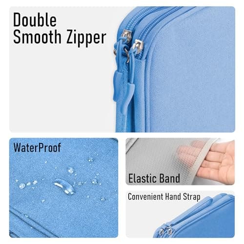 Arae Travel Essentials Electronic Organizer Double Layer - Sky Blue, L — view 4