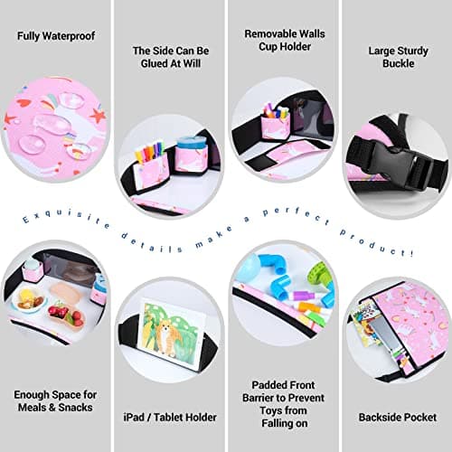 INFANZIA Kids Travel Tray for Car Seat, Road Trip Activities for kids — view 5