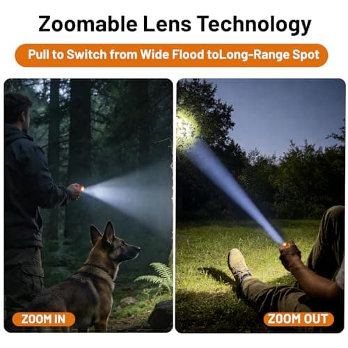 UNROEVS Pocket Flashlight Rechargeable with 1200 Lumens,Mini Small EDC Flashlights with Magnet & Clip,Compact Powerful Flash Light-Zoomable,Adjustable Brightness and 1 Mode for Everyday Carry. — view 6