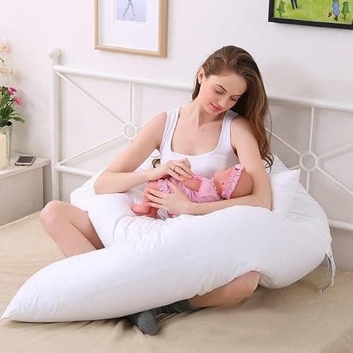 GB TEXTILE 9ft Comfort U Pillow - Full Total Body Pregnancy Maternity Support — view 4