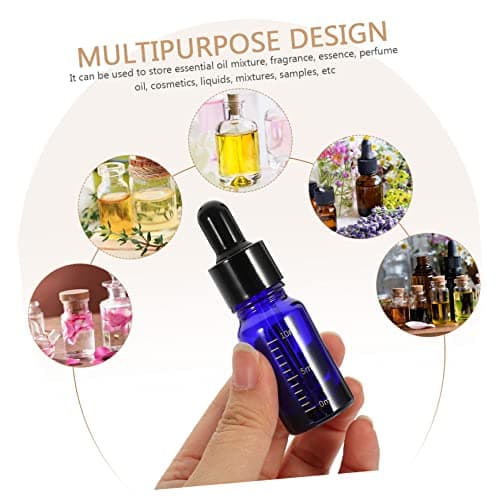 Glass Dropper Bottles with Scale 6 Pack 10ml for Essential Oils — view 6