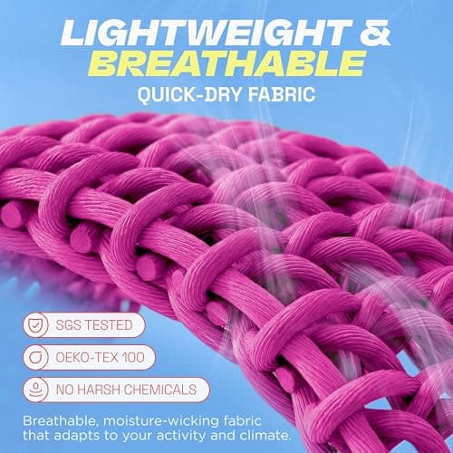 Rymora Calf Compression Sleeves for Men & Women (Ideal for Sports, Running, Shin Splints & More) (One Pair) (Hot Pink) (Large) [L] — view 4