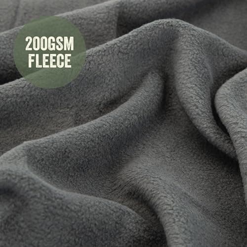 Milestone Camping 24680 Thermal Polar Fleece Blanket/Charcoal Colour / 150cm x 120cm / Great For The Campsite, Caravan Or Car — view 4