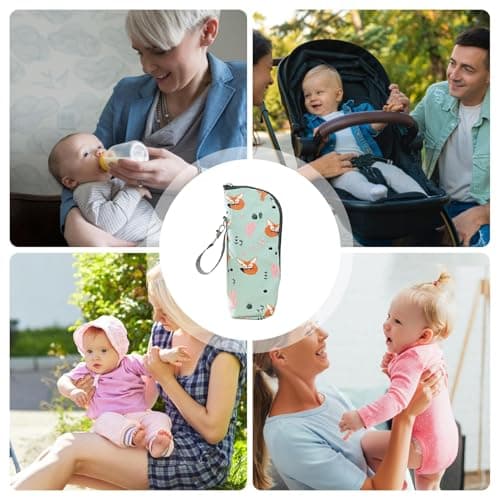 2 Pack Insulated Baby Bottle Bag, Portable Bottle Warmer Bag With Rope, Travel Thermal Holder, Waterproof Breastmilk Cooler Storage, Thermal Feeding Pouch Holder For Backpacks Strollers Travel Outdoor — view 5