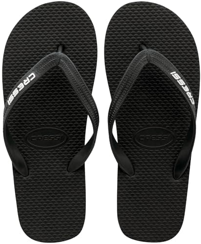Cressi Beach Flip Flops - Flip Flops Unisex for Beach and Pool, Black, 6.5/7.5 UK - 39/40 EU — view 3